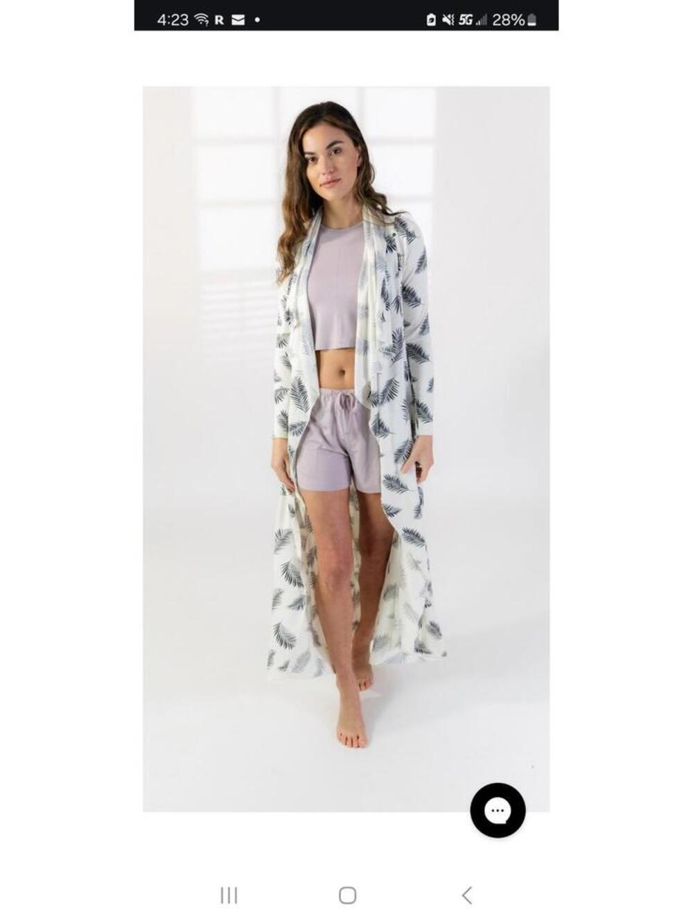 womens robe xl modal bamboo
